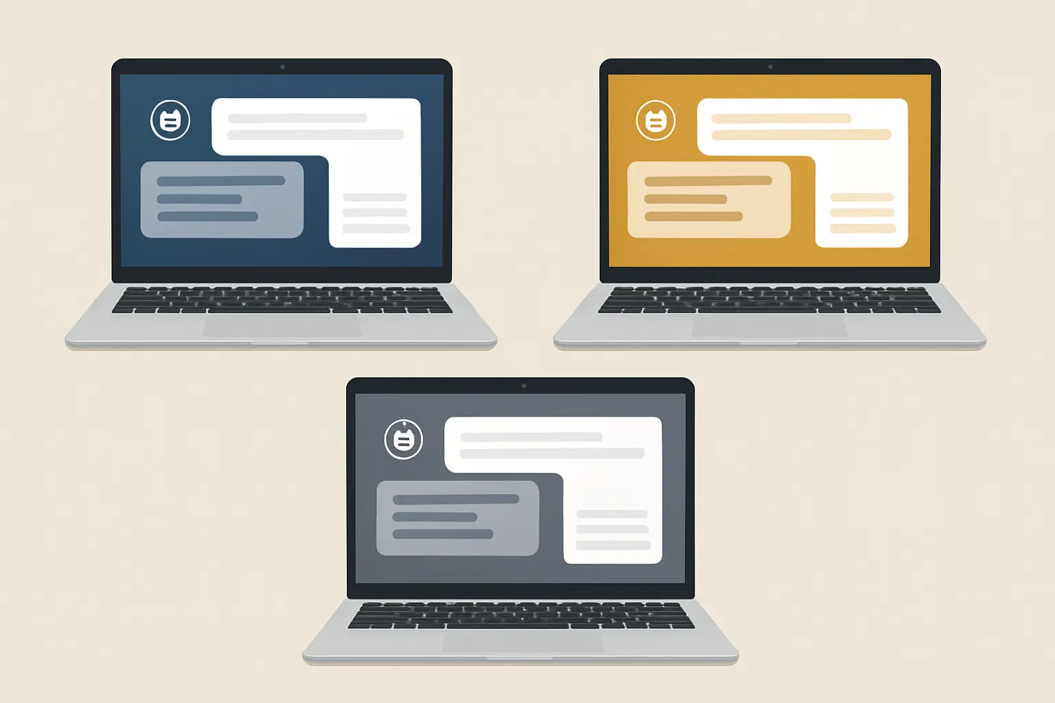 Ilustração comparativa de três ferramentas de IA para escrita acadêmica: DeepSeek, ChatGPT e Tesify representados em telas lado a lado, para escolha na elaboração do TCC em 2026