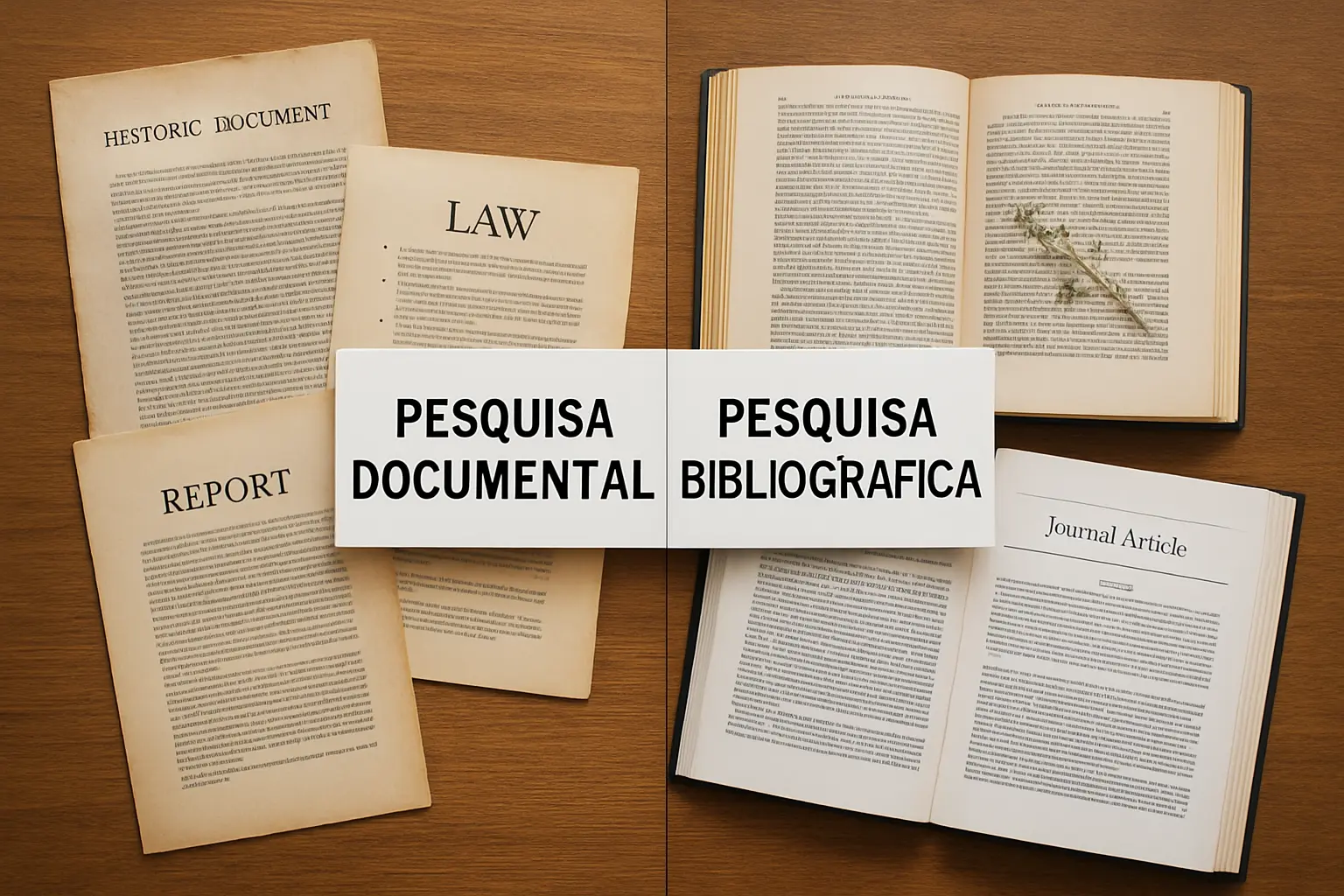 Pesquisa Documental vs Bibliográfica: Qual a Diferença em 2026?