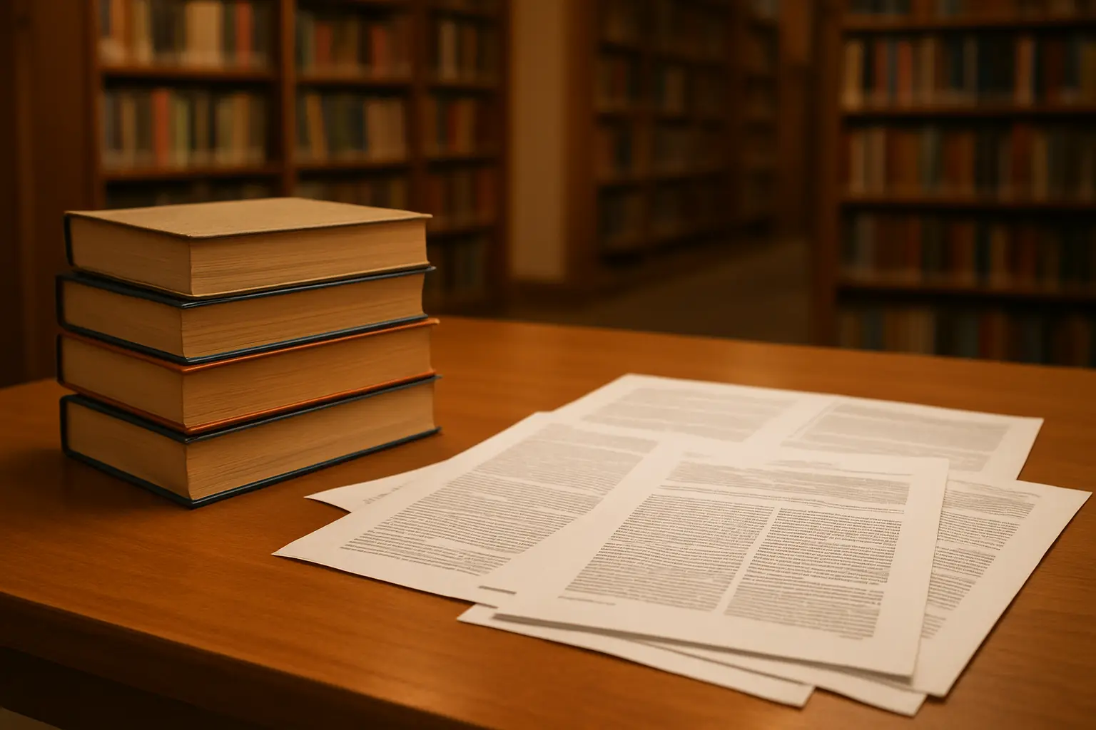 Livros e artigos acadêmicos organizados para montar a lista de referências