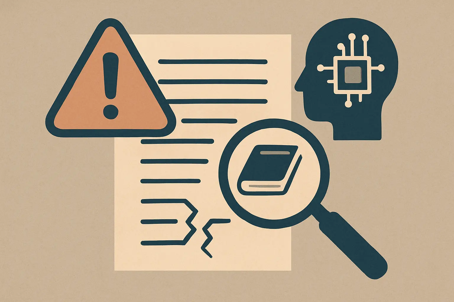 Alerta sobre referências inventadas por IA e a necessidade de verificar as fontes