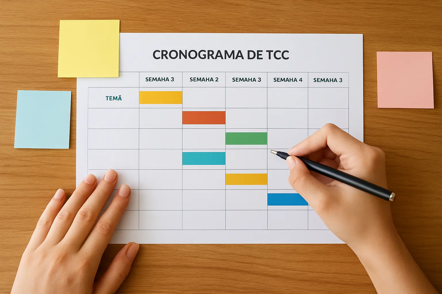 Cronograma de TCC 2026: Modelo Pronto e Como Montar (Semana a Semana)