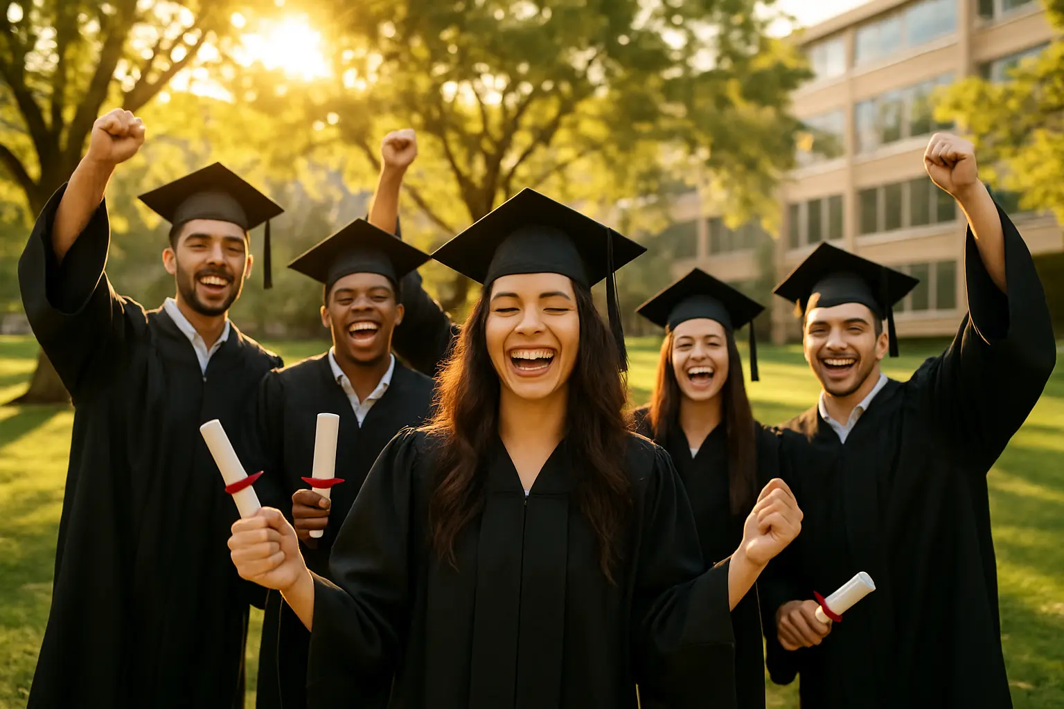 Formatura de mestrado e doutorado em universidade brasileira