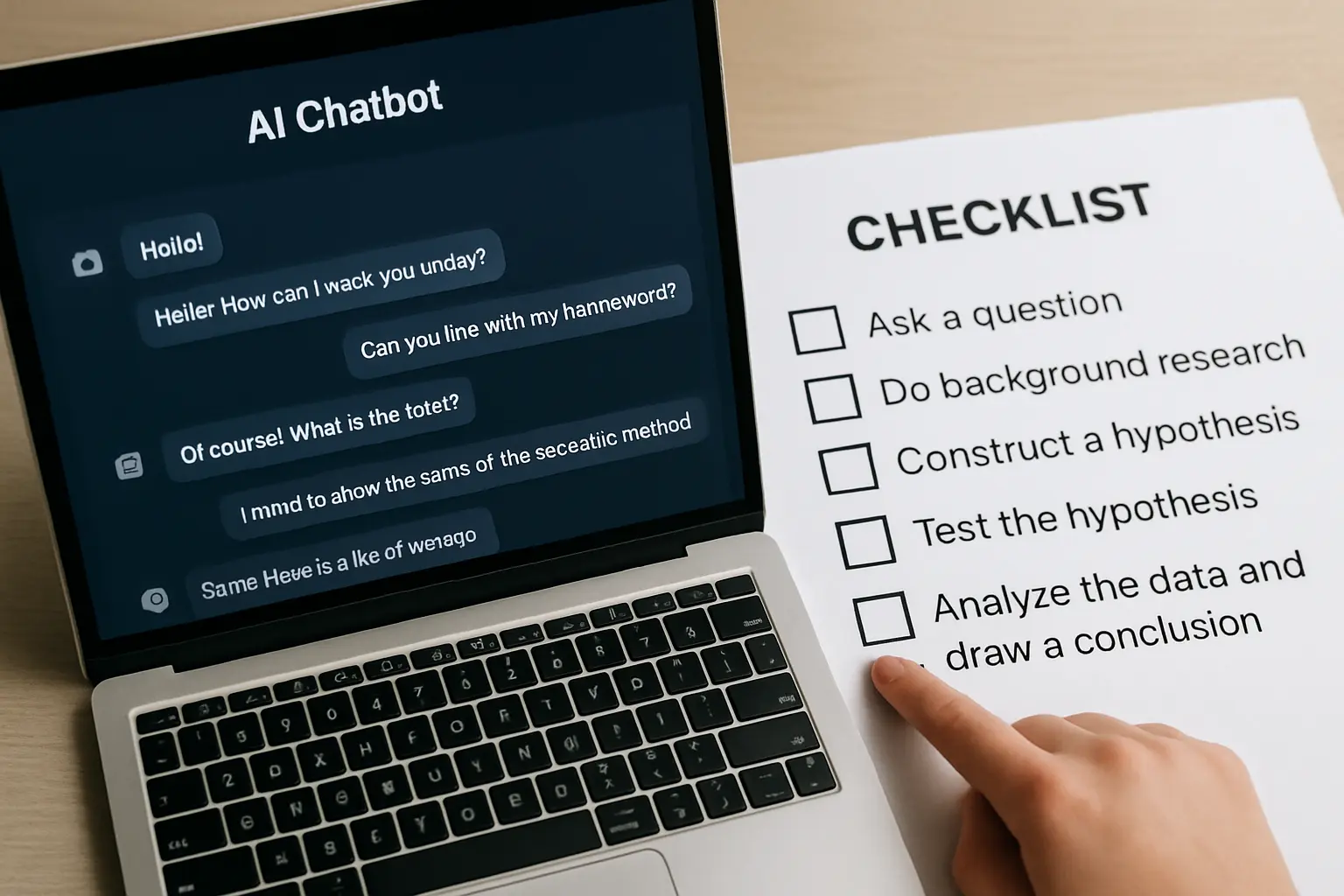 Checklist de verificação antes de aceitar um conteúdo técnico sugerido por IA no TCC