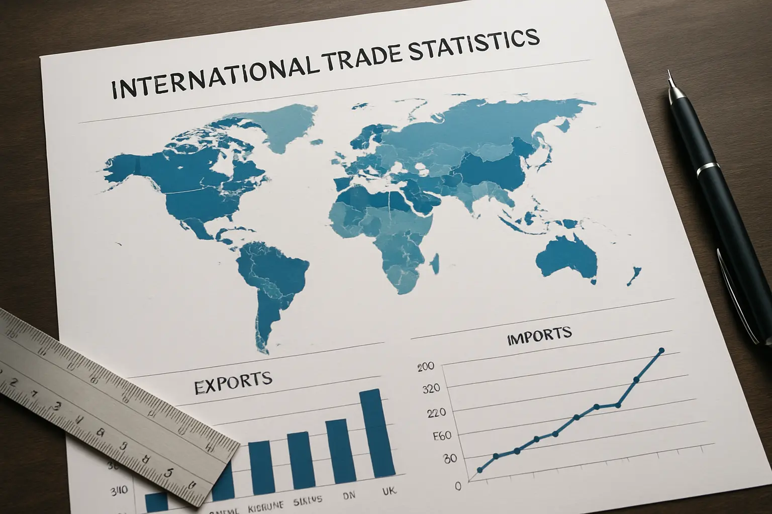 Gráficos de dados de comércio internacional usados como fonte no TCC de Relações Internacionais