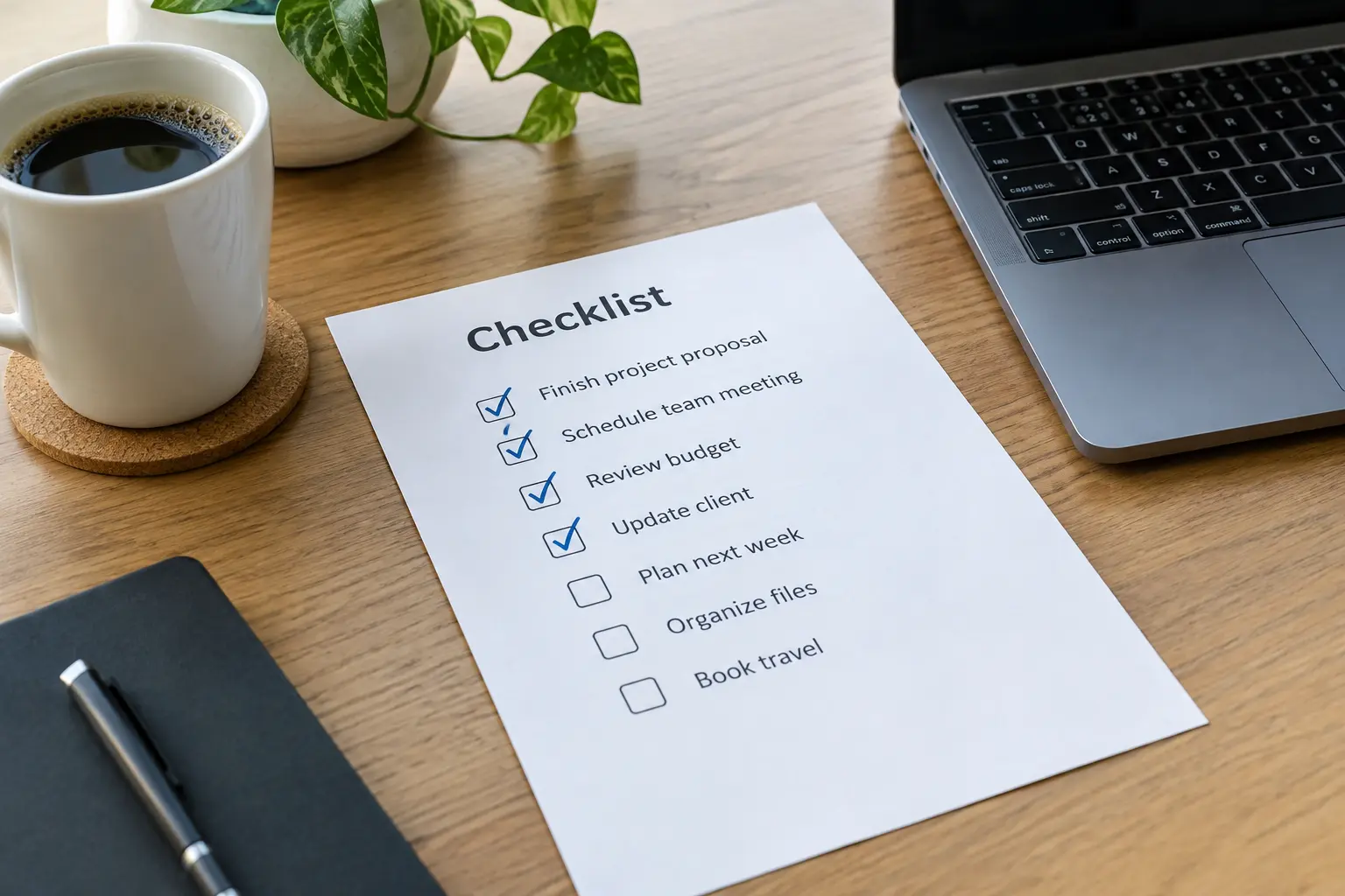 Checklist impressa usada na revisão final de um TCC de Enfermagem antes da entrega
